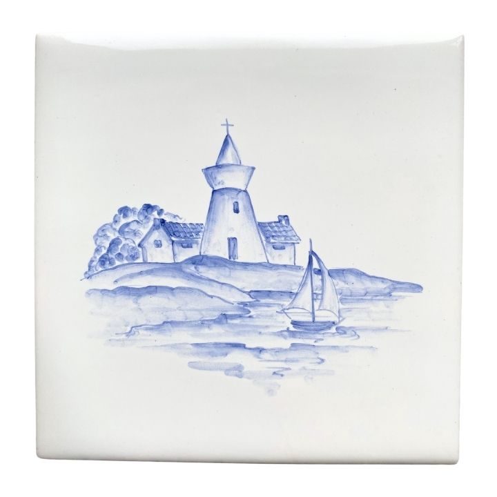 Coastal Village - 11 x 11cm Gloss Glaze, product variant image