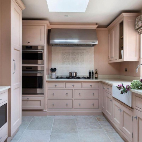 Emma tiles in the Prep Kitchen at Spurstow Hall