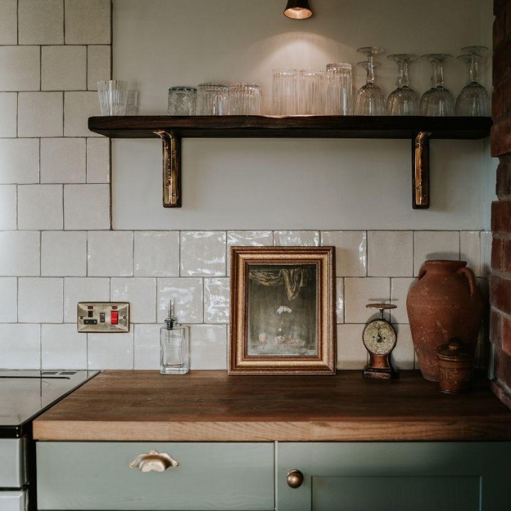 Aged Crackle tiles at Willow Marsh Farm