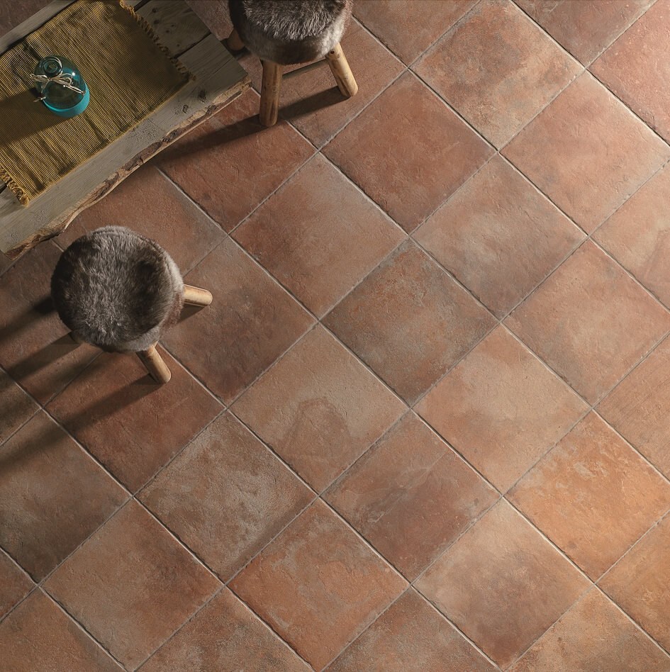 Seville Square Brick Tile Terracotta Effect Marlborough Tiles 5494