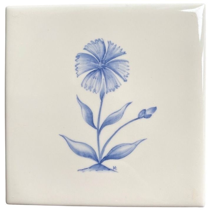 Cornflower rosalind ivory square