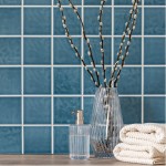 Chroma Cleos Teal blue wall tiles