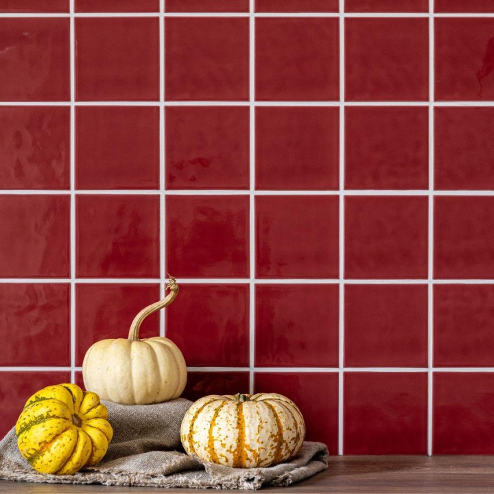 Chroma Mayan Red wall tiles