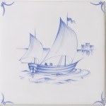 Classic Delft White Ships And Scapes 2