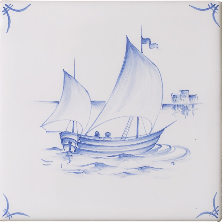 Classic Delft White Ships And Scapes 2