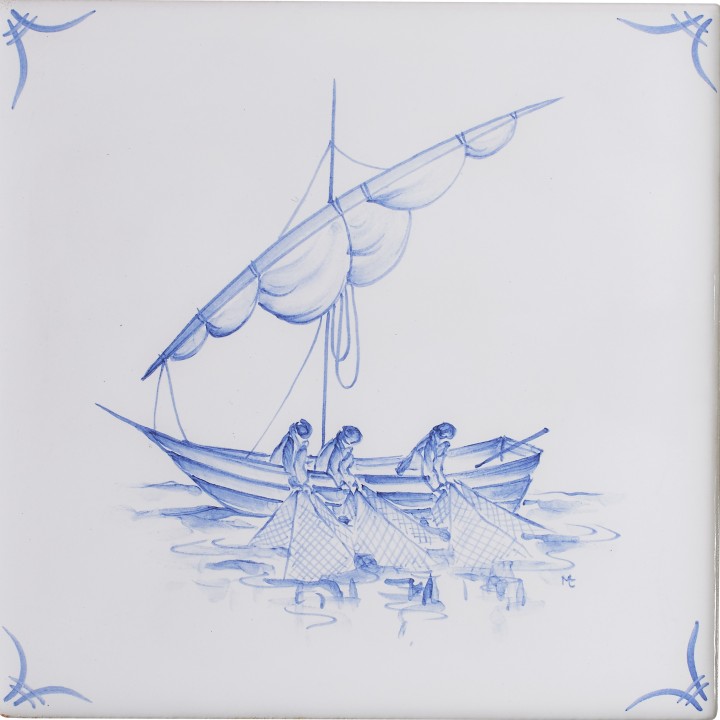 Classic Delft White Ships And Scapes 6