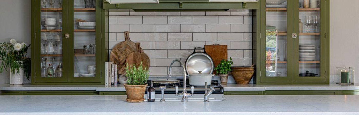 Timeless tiles for beautiful green kitchens