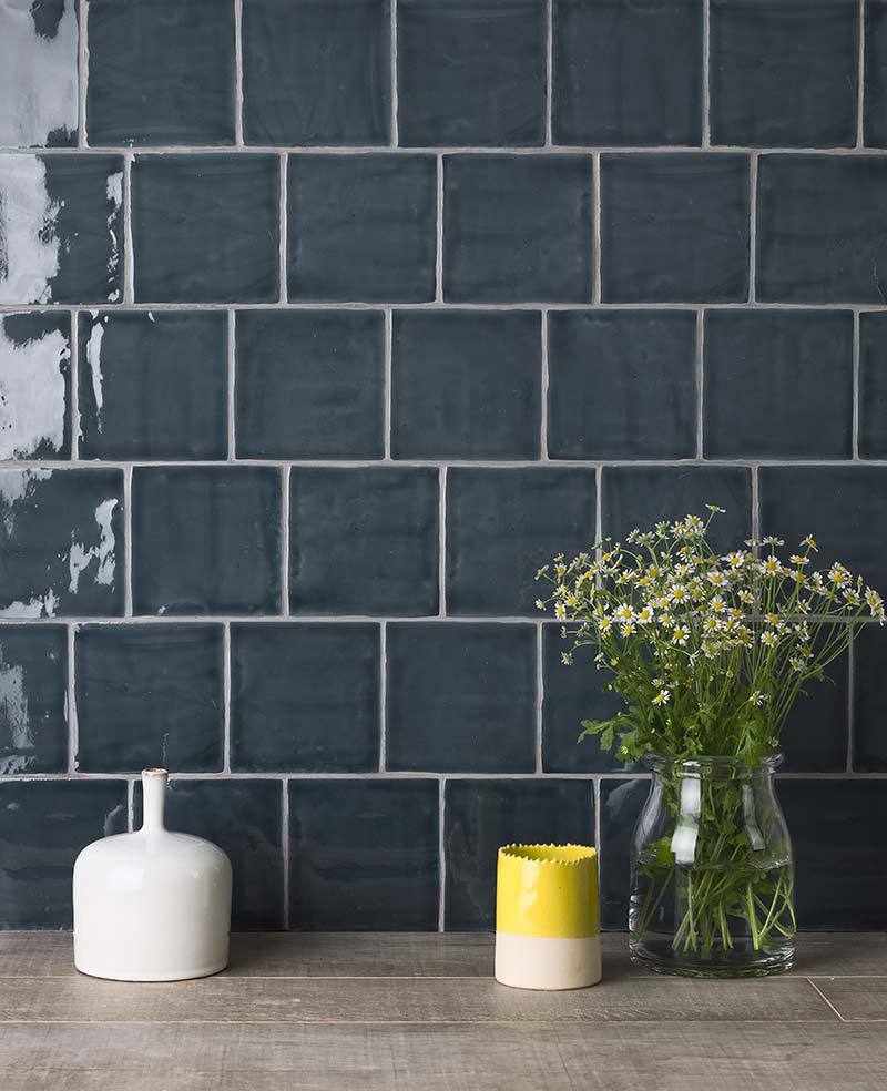 Savernake Blue Metro & Square Tiles | Handmade… | Marlborough Tiles