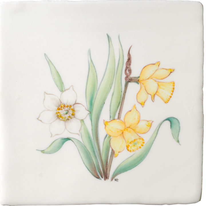 Spring Flowers | Hand Painted Wall Tiles |… | Marlborough Tiles