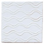 Ullswater Chalk White Clara handmade tile cut out