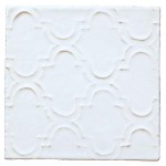 Ullswater Chalk White Ettie handmade tile cut out