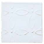 Ullswater Chalk White Margot handmade tile cut out