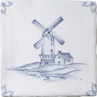 Contemporary Delft Chalk White Landscape 4