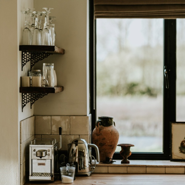 Autumn kitchen window